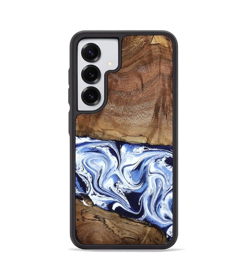 Galaxy S25 Wood Phone Case - Noor (Blue, 795940)