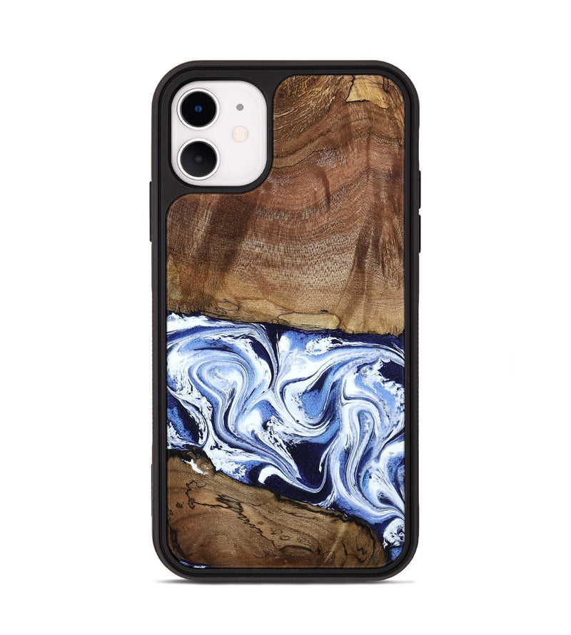 iPhone 11 Wood Phone Case - Noor (Blue, 795940)