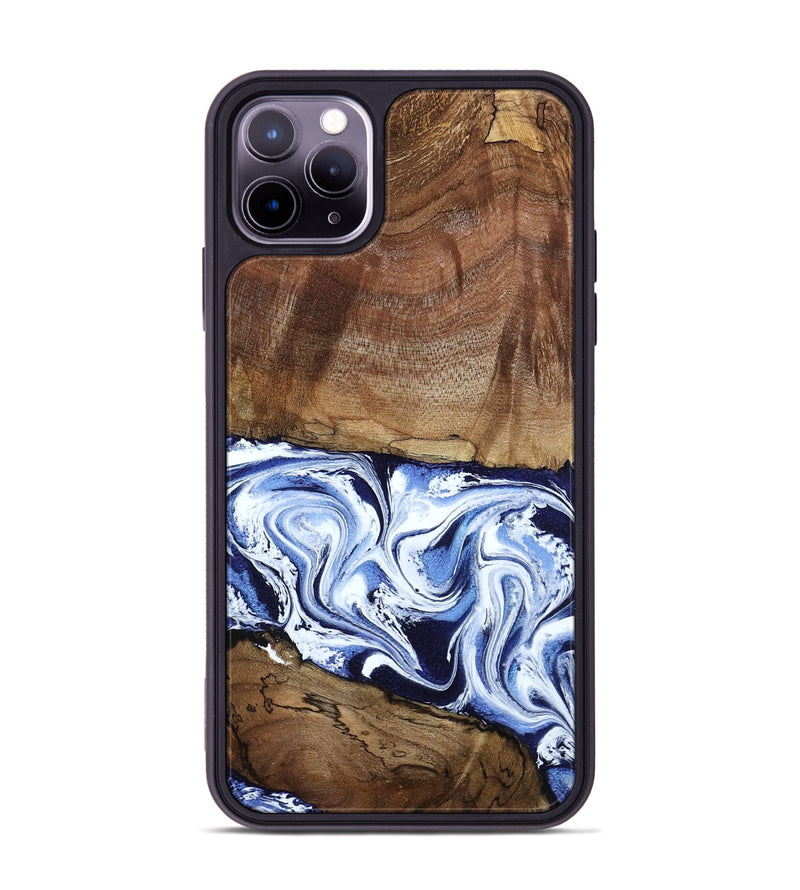 iPhone 11 Pro Max Wood Phone Case - Noor (Blue, 795940)