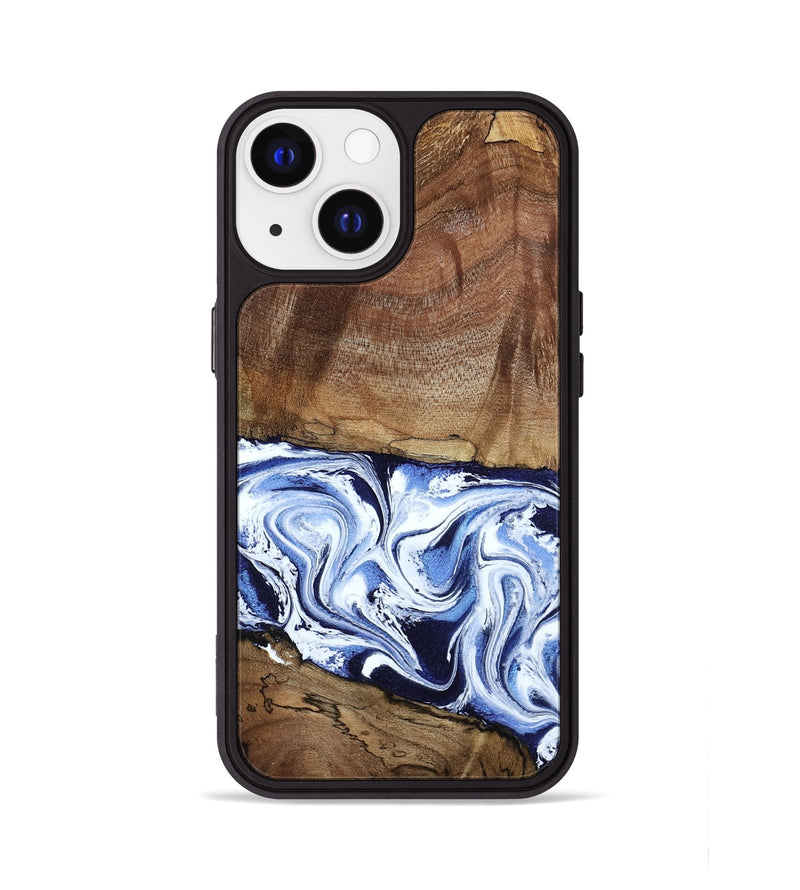 iPhone 13 Wood Phone Case - Noor (Blue, 795940)