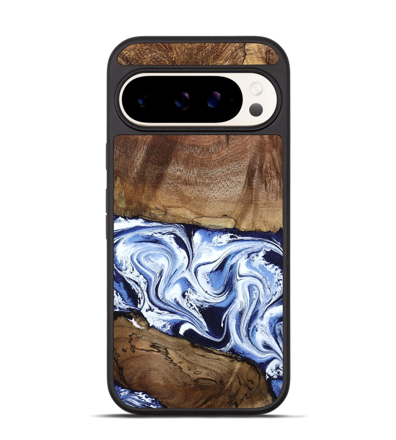 Pixel 9 Wood Phone Case - Noor (Blue, 795940)