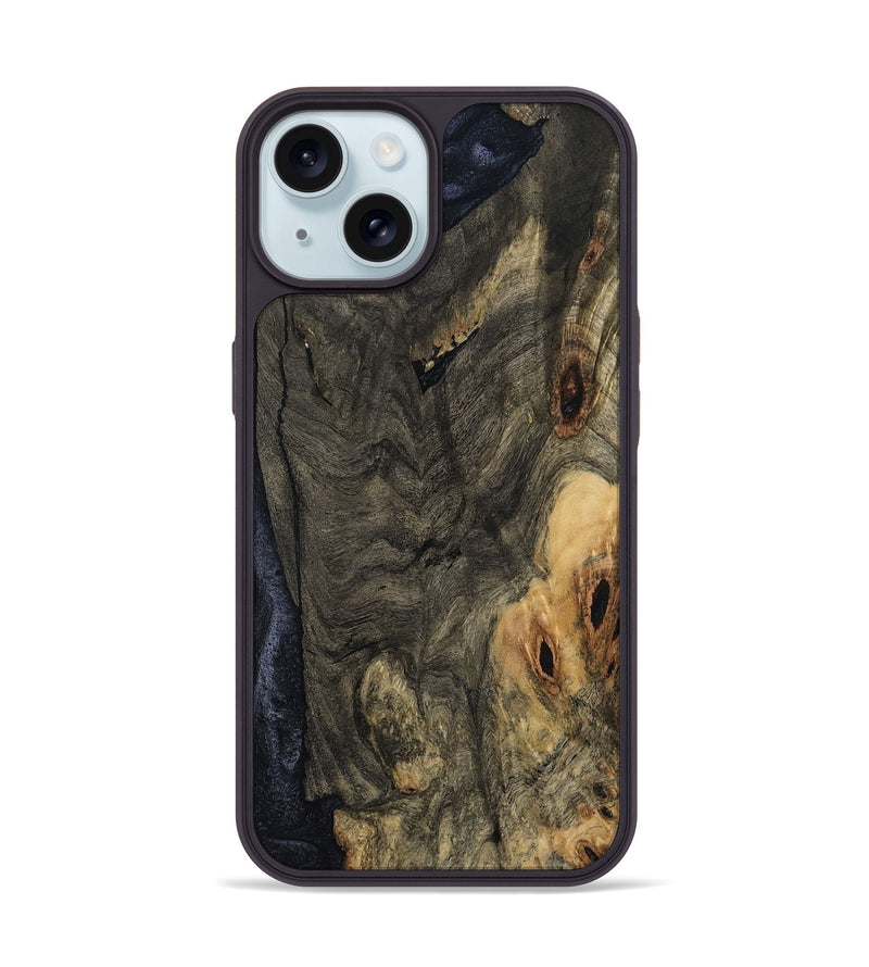 iPhone 15 Wood Phone Case - Brennen (Wood Burl, 795986)