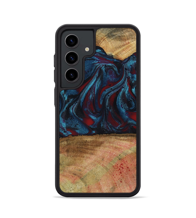 Galaxy S24 Wood Phone Case - Trena (Red, 796013)