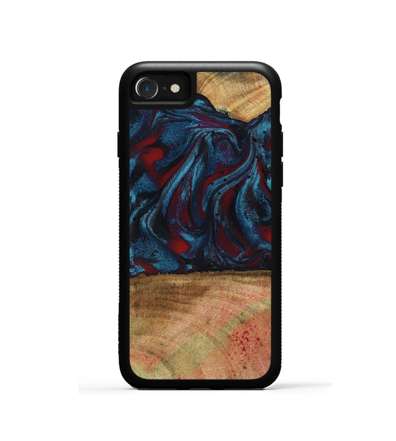 iPhone SE Wood Phone Case - Trena (Red, 796013)