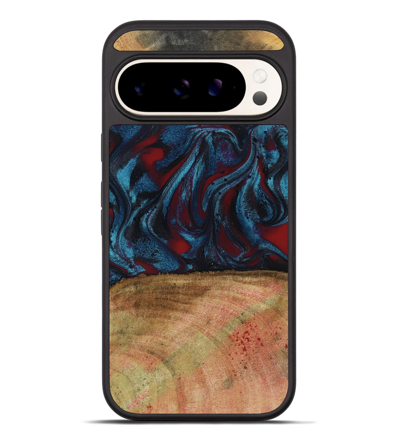 Pixel 10 Pro XL Wood Phone Case - Trena (Red, 796013)