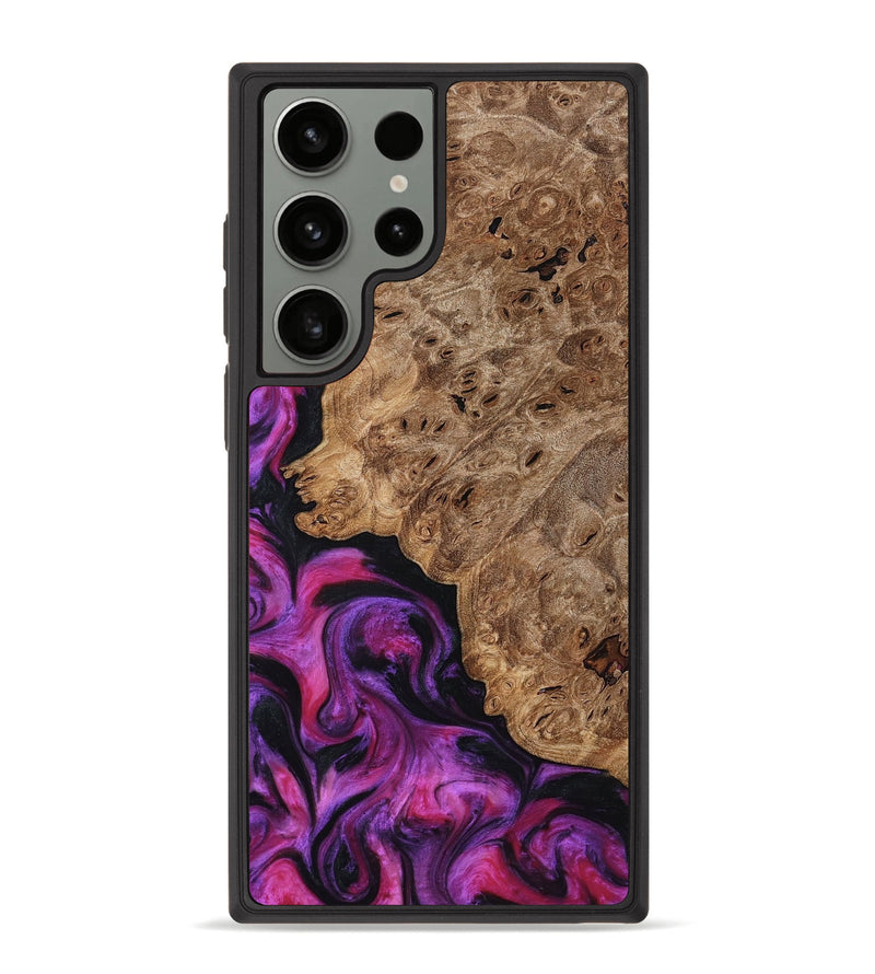 Galaxy S23 Ultra Wood Phone Case - Leticia (Red, 796017)