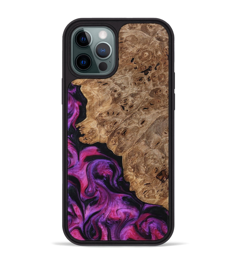 iPhone 12 Pro Max Wood Phone Case - Leticia (Red, 796017)