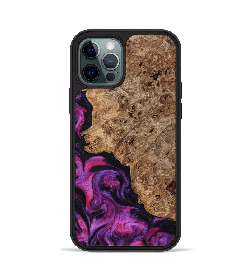 iPhone 12 Pro Wood Phone Case - Leticia (Red, 796017)