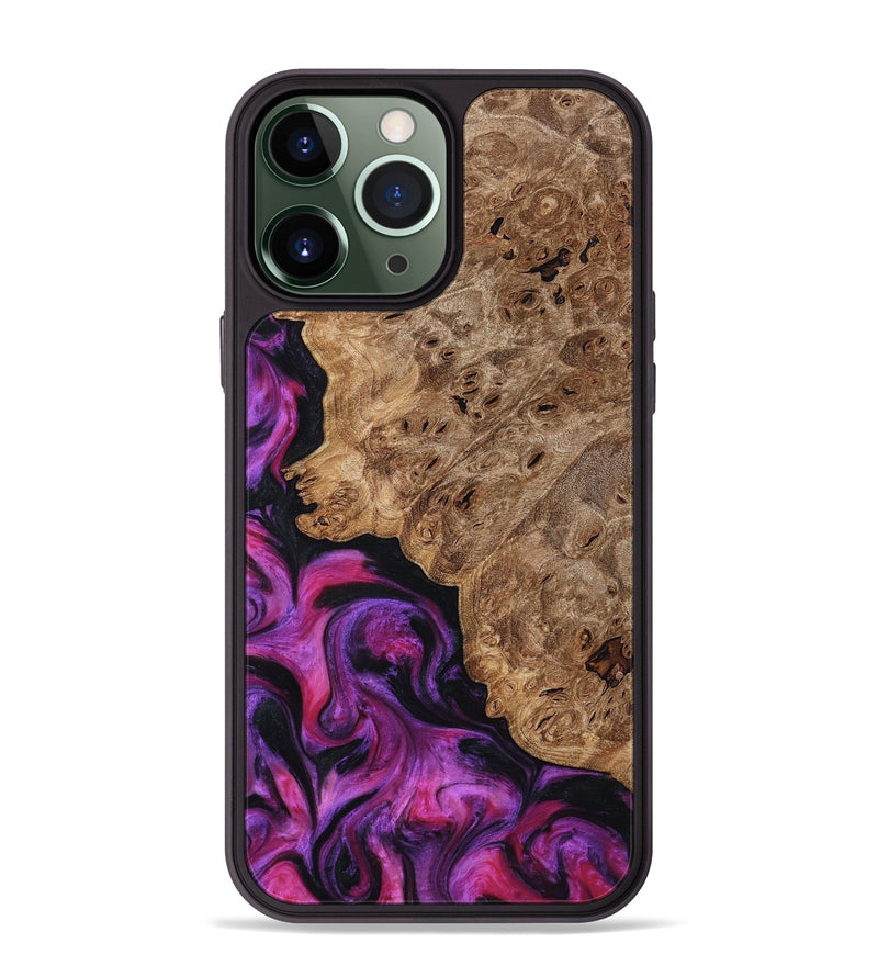 iPhone 13 Pro Max Wood Phone Case - Leticia (Red, 796017)