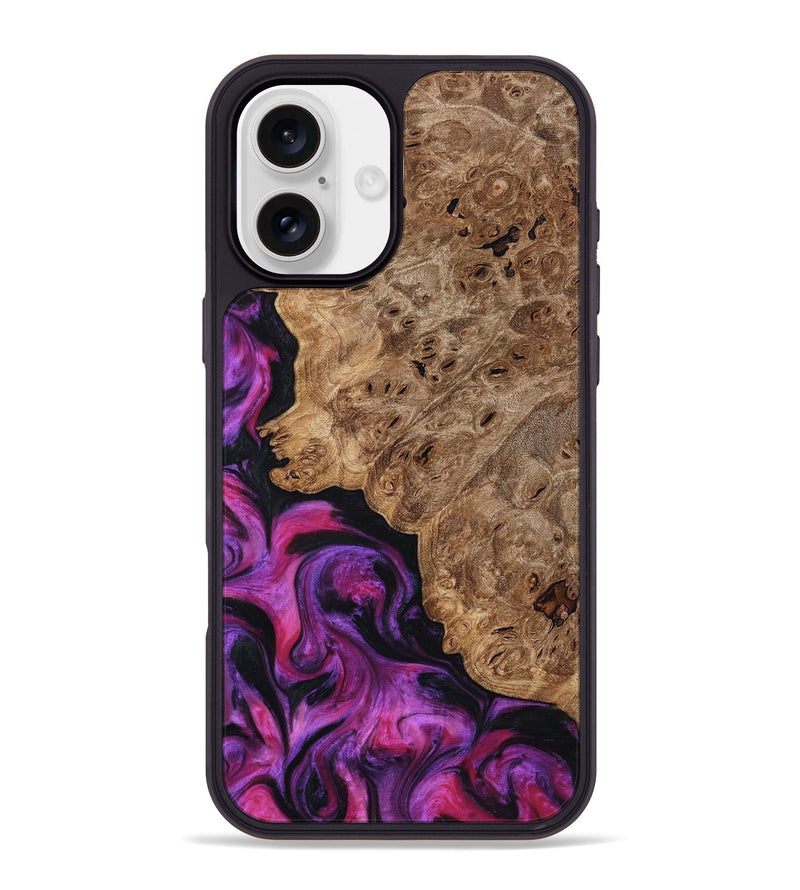 iPhone 16 Plus Wood Phone Case - Leticia (Red, 796017)