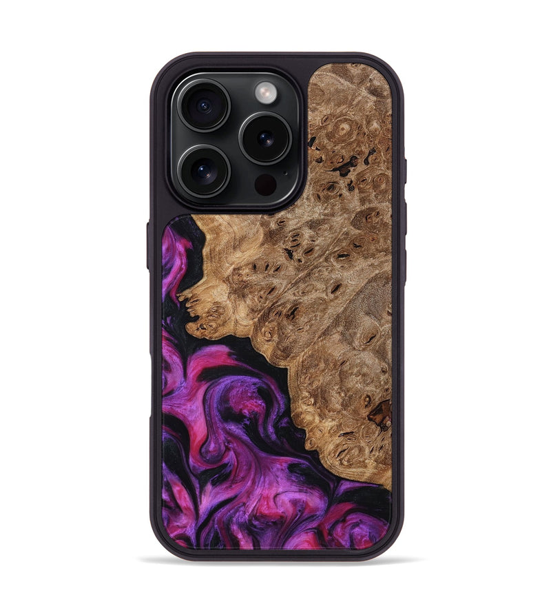 iPhone 16 Pro Wood Phone Case - Leticia (Red, 796017)