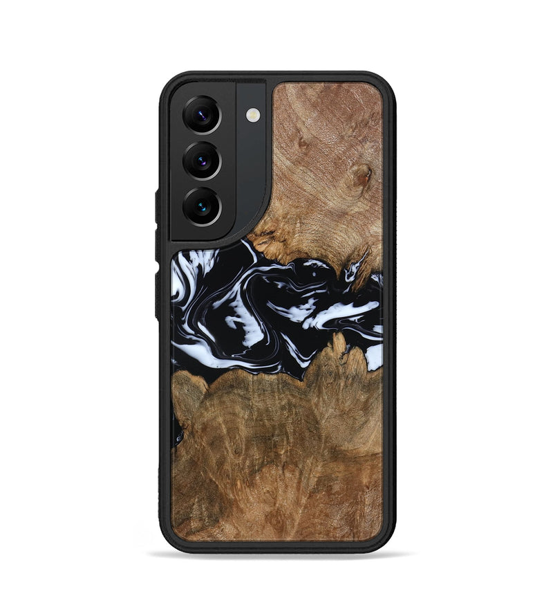 Galaxy S22 Wood Phone Case - Zayla (Black & White, 796019)