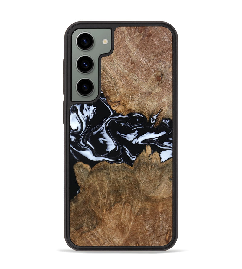 Galaxy S23 Plus Wood Phone Case - Zayla (Black & White, 796019)