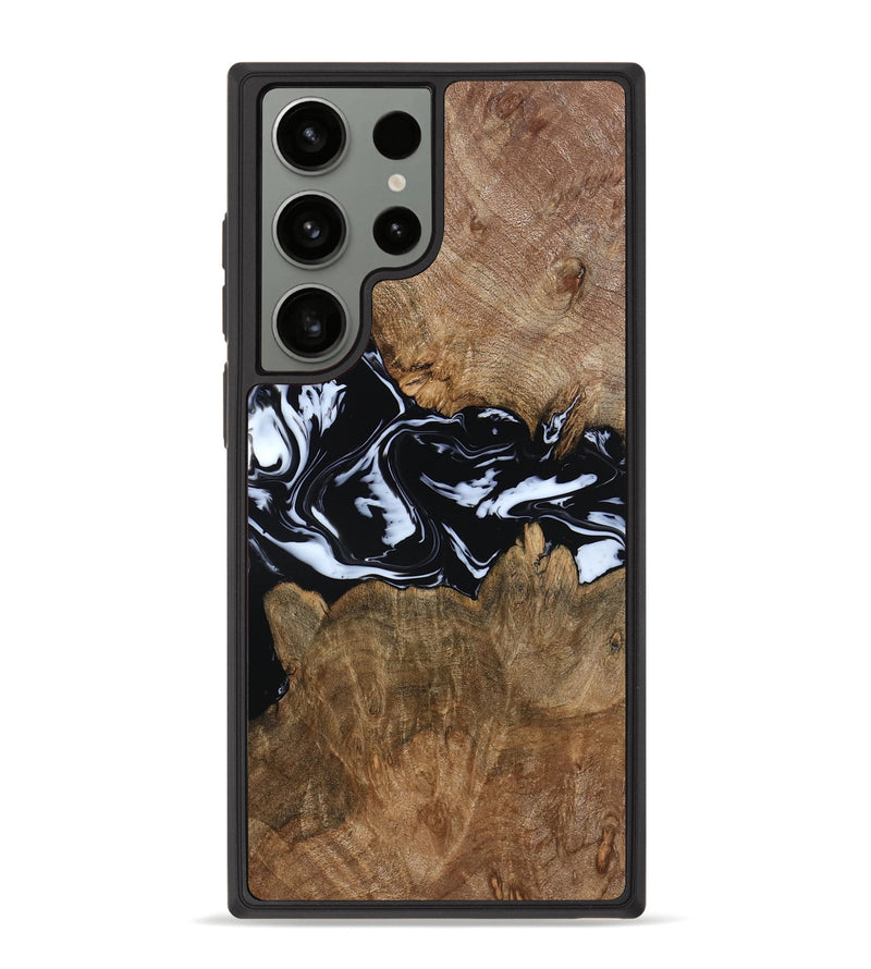 Galaxy S23 Ultra Wood Phone Case - Zayla (Black & White, 796019)