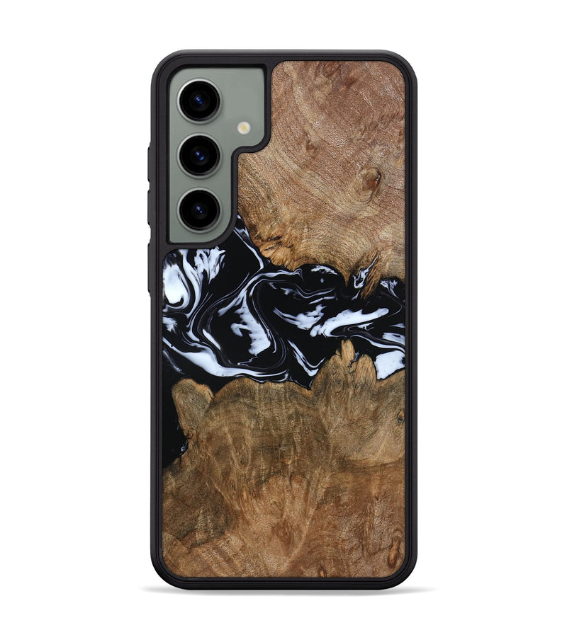 Galaxy S24 Plus Wood Phone Case - Zayla (Black & White, 796019)