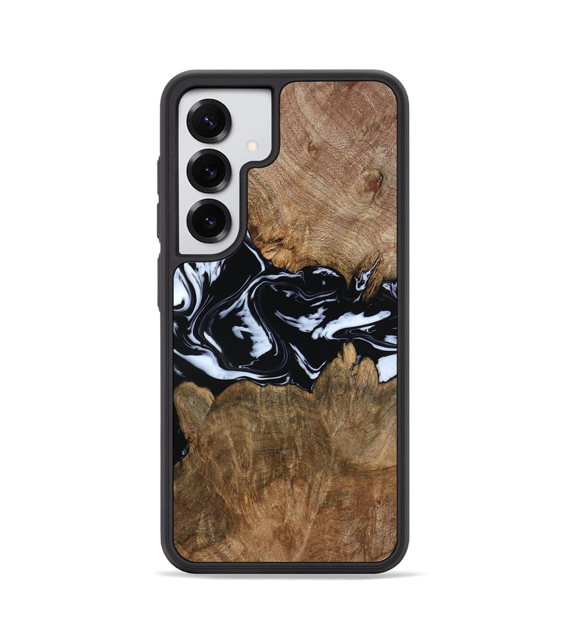 Galaxy S25 Wood Phone Case - Zayla (Black & White, 796019)