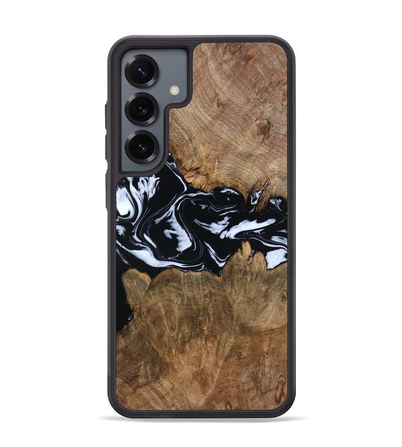 Galaxy S25 Plus Wood Phone Case - Zayla (Black & White, 796019)