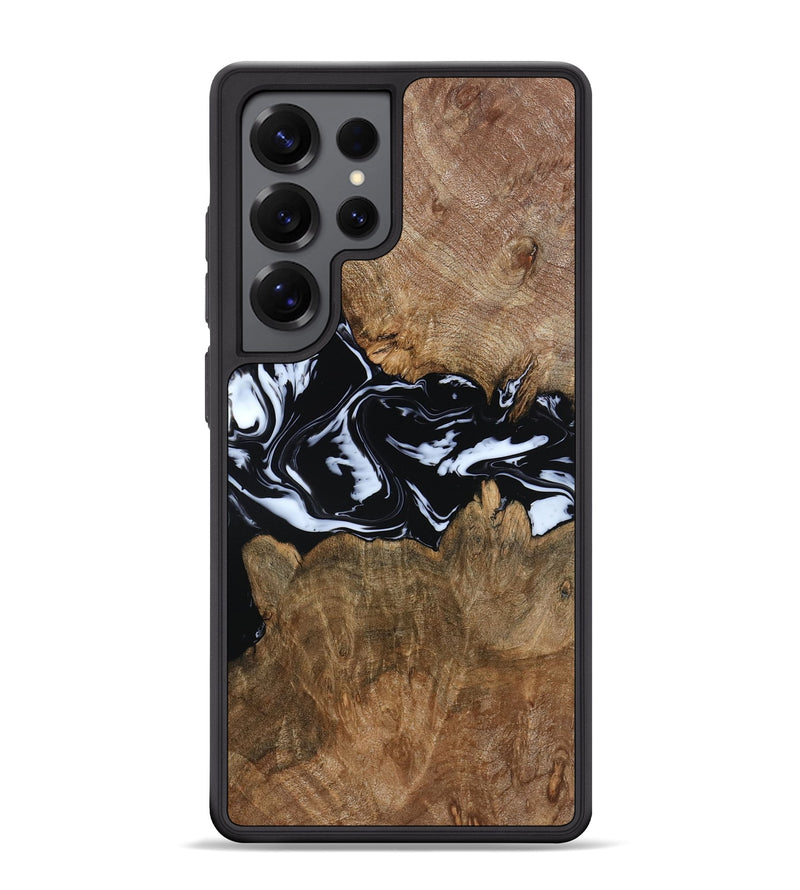Galaxy S25 Ultra Wood Phone Case - Zayla (Black & White, 796019)