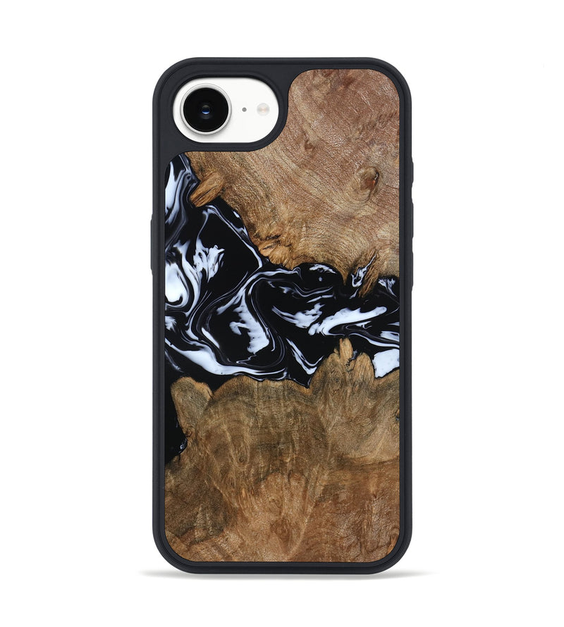 iPhone 16e Wood Phone Case - Zayla (Black & White, 796019)