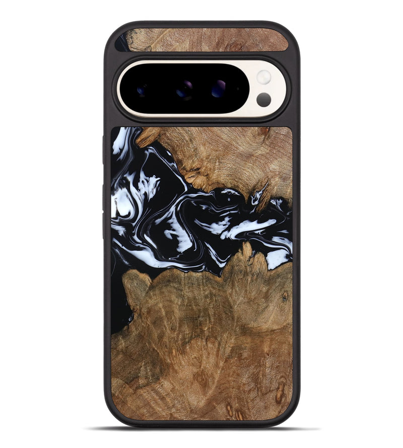 Pixel 9 Pro XL Wood Phone Case - Zayla (Black & White, 796019)