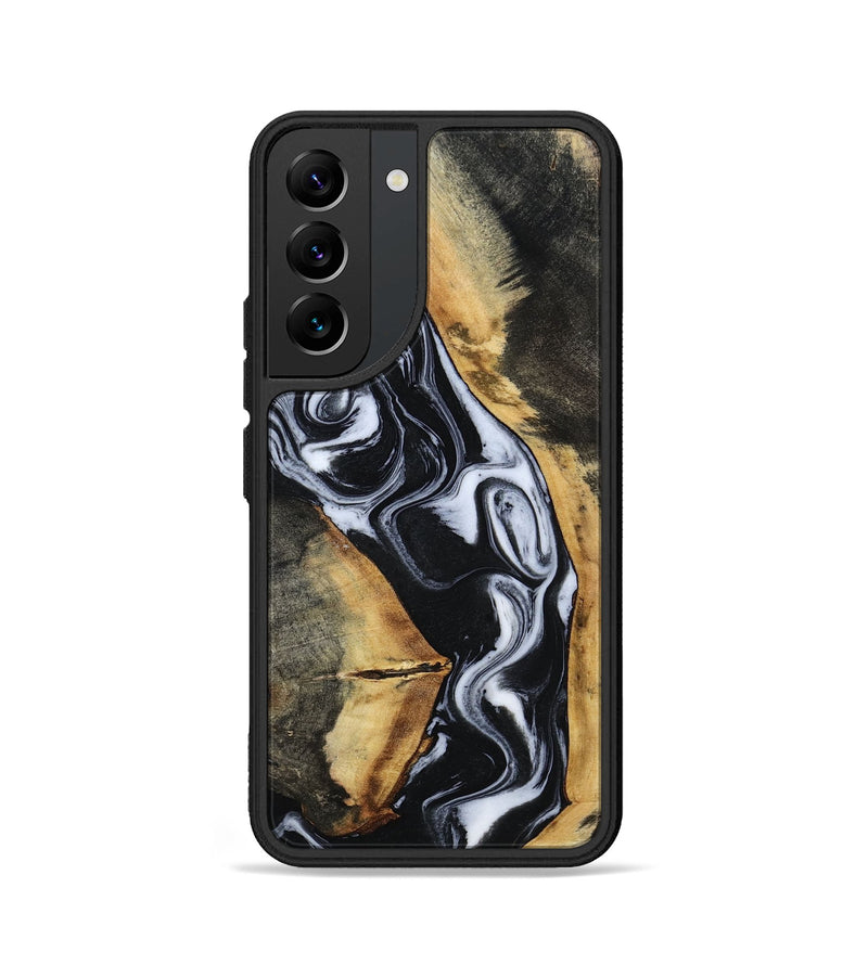 Galaxy S22 Wood Phone Case - Hassan (Black & White, 796022)