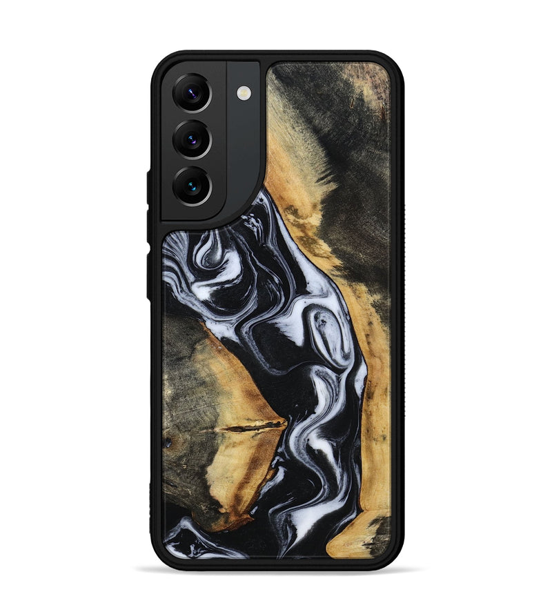 Galaxy S22 Plus Wood Phone Case - Hassan (Black & White, 796022)