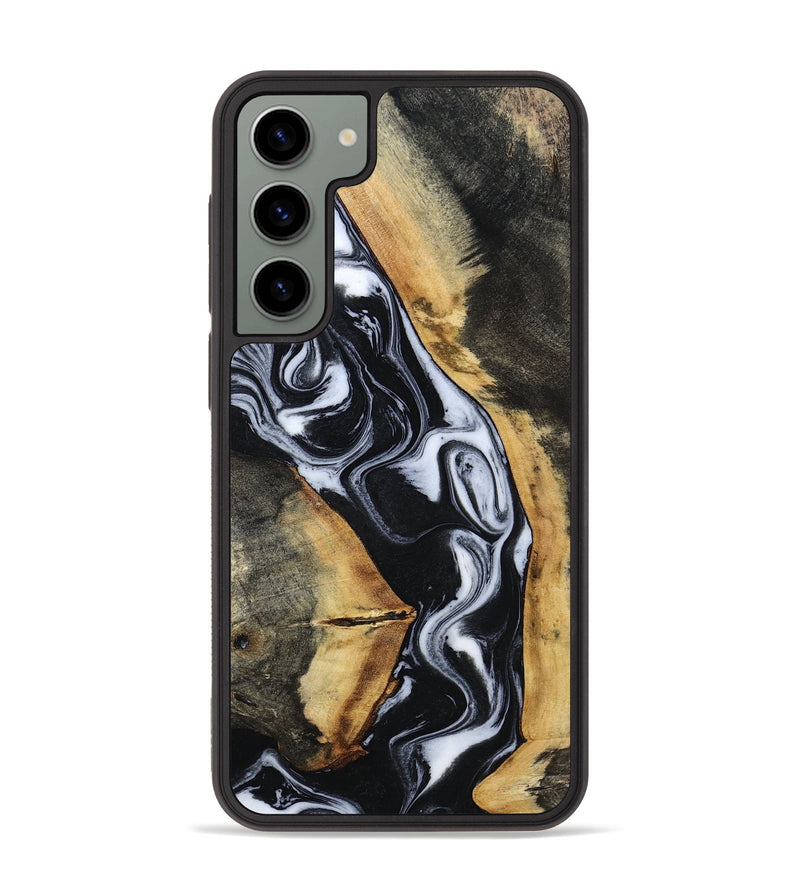 Galaxy S23 Plus Wood Phone Case - Hassan (Black & White, 796022)