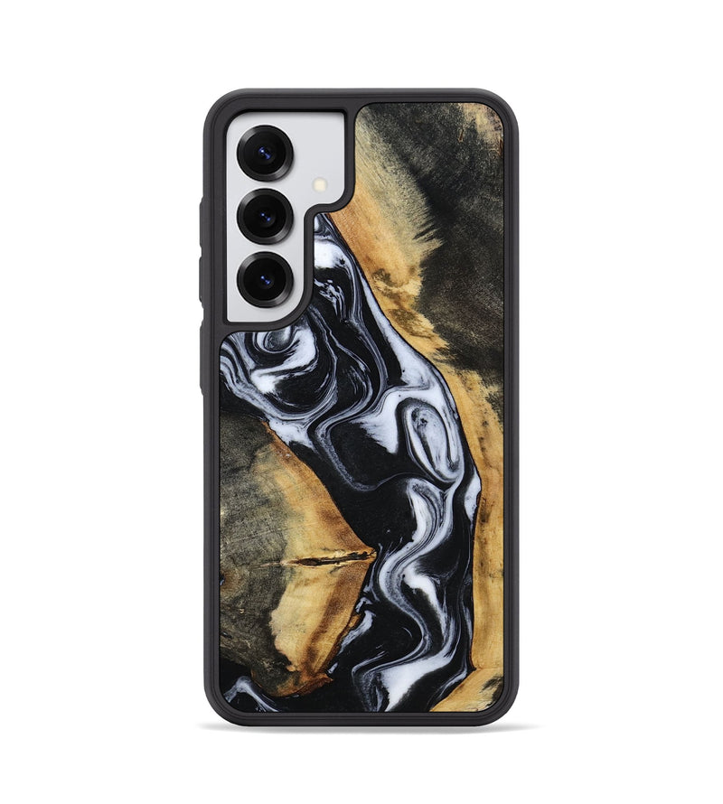 Galaxy S25 Wood Phone Case - Hassan (Black & White, 796022)