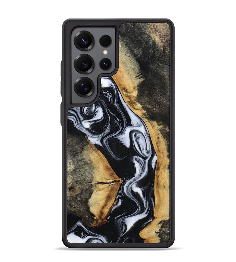 Galaxy S25 Ultra Wood Phone Case - Hassan (Black & White, 796022)