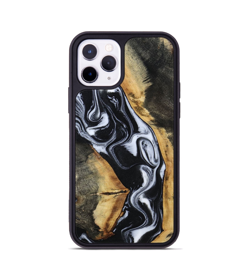 iPhone 11 Pro Wood Phone Case - Hassan (Black & White, 796022)