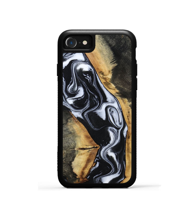 iPhone SE Wood Phone Case - Hassan (Black & White, 796022)