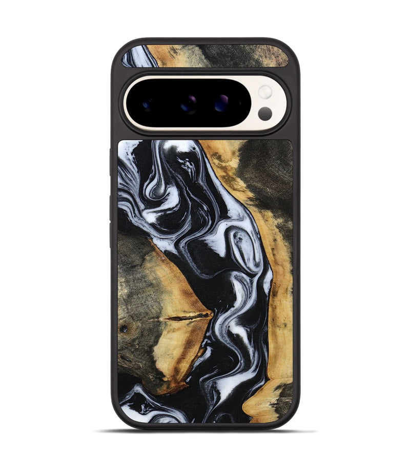 Pixel 9 Pro Wood Phone Case - Hassan (Black & White, 796022)