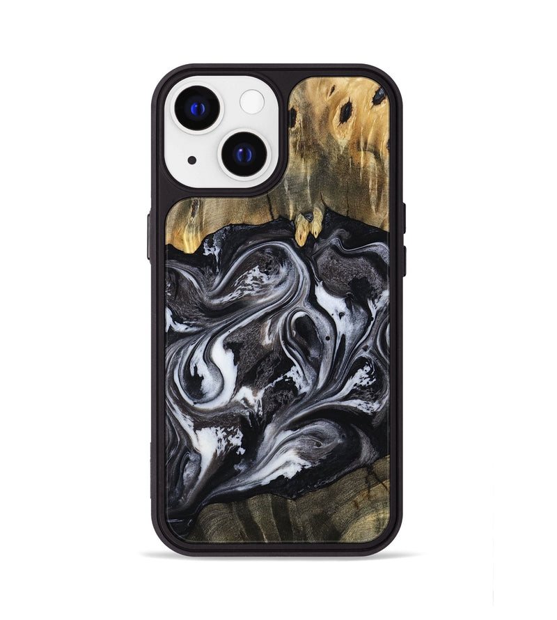 iPhone 13 Wood Phone Case - Mylee (Black & White, 796023)