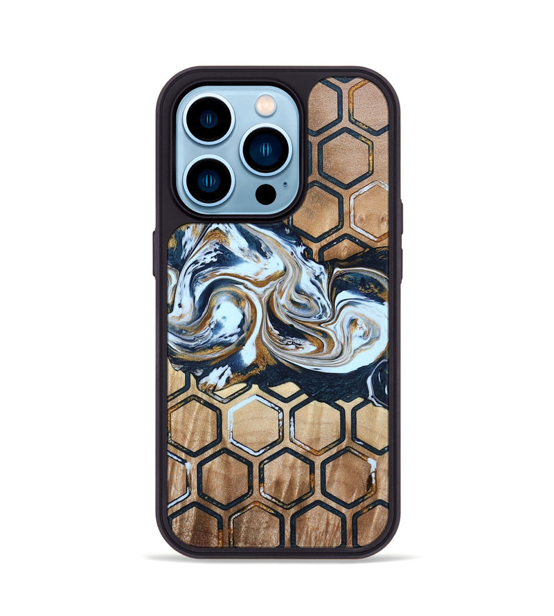 iPhone 14 Pro Wood Phone Case - Gilbert (Pattern, 796030)
