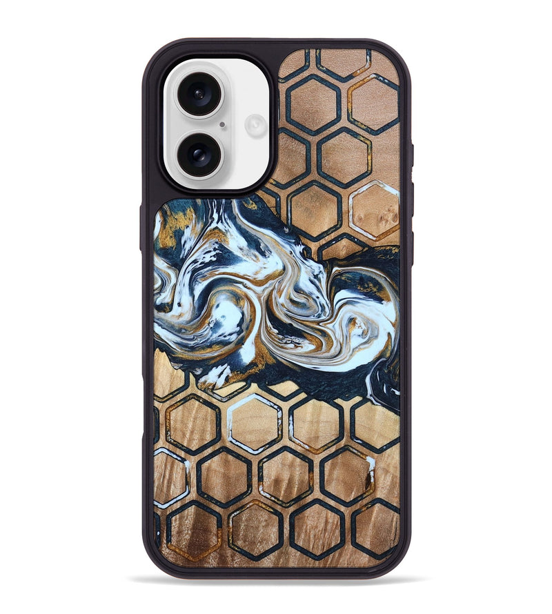 iPhone 16 Plus Wood Phone Case - Gilbert (Pattern, 796030)