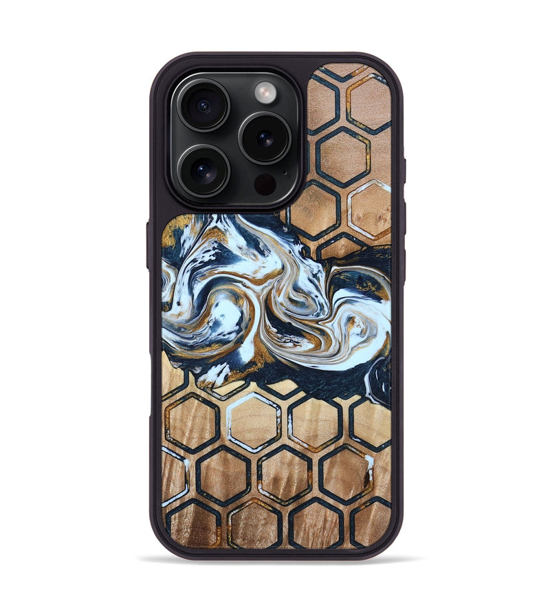 iPhone 16 Pro Wood Phone Case - Gilbert (Pattern, 796030)