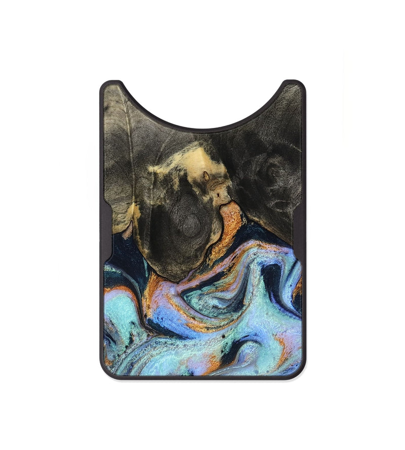 Alloy Wood Wallet - Stan (Teal & Gold, 796031)