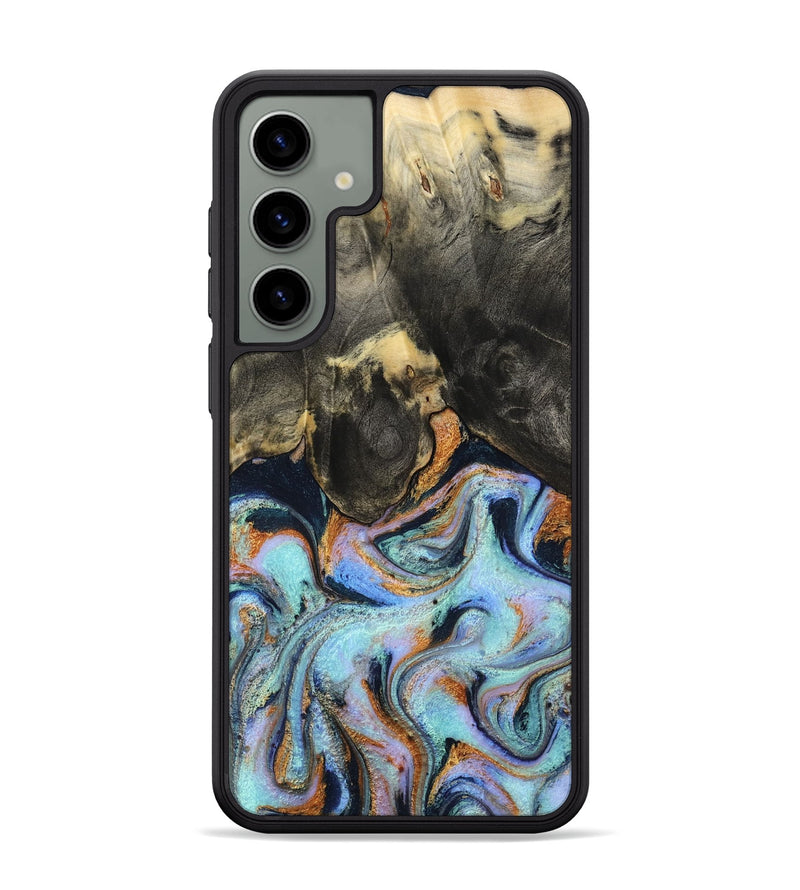 Galaxy S24 Plus Wood Phone Case - Stan (Teal & Gold, 796031)
