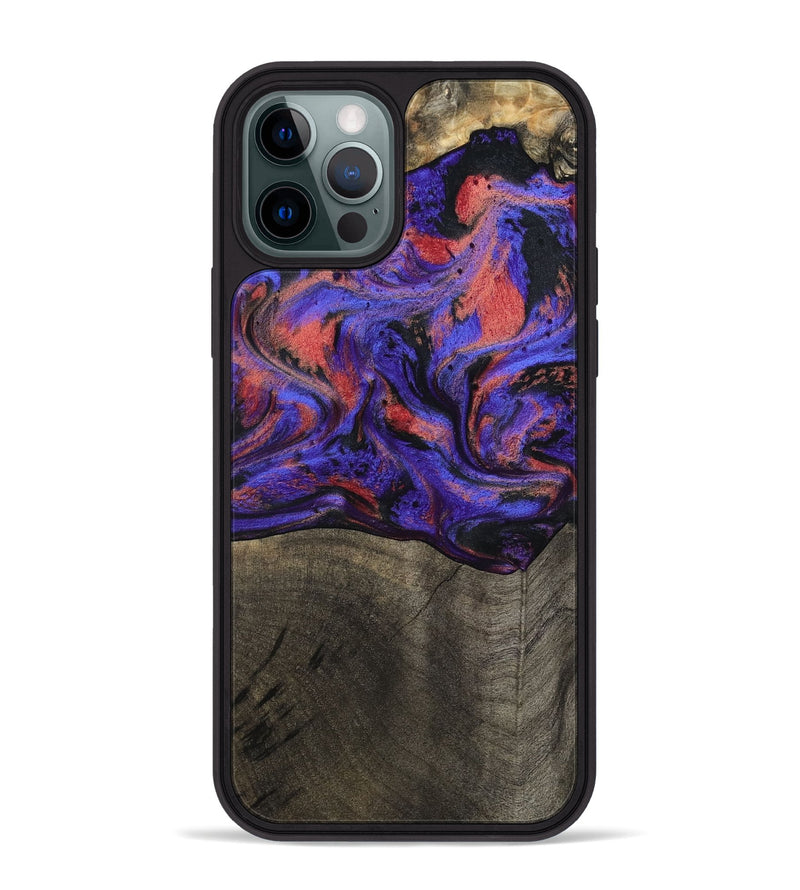 iPhone 12 Pro Max Wood Phone Case - Payton (Purple, 796033)