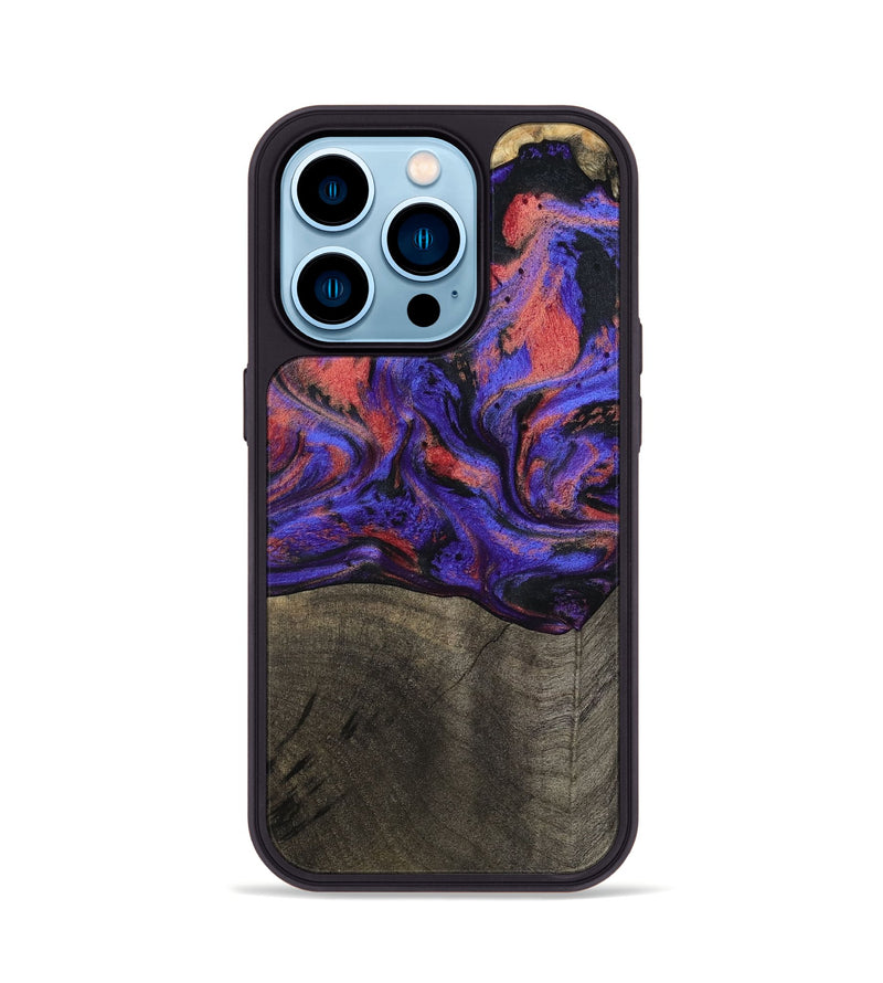 iPhone 14 Pro Wood Phone Case - Payton (Purple, 796033)