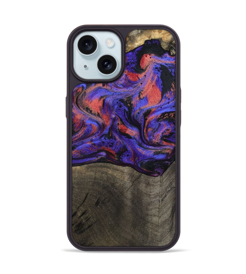 iPhone 15 Wood Phone Case - Payton (Purple, 796033)