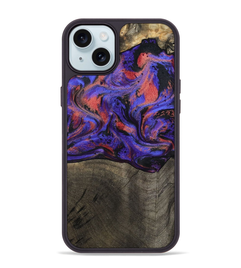 iPhone 15 Plus Wood Phone Case - Payton (Purple, 796033)