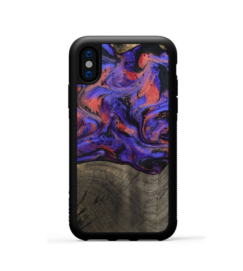 iPhone Xs Wood Phone Case - Payton (Purple, 796033)