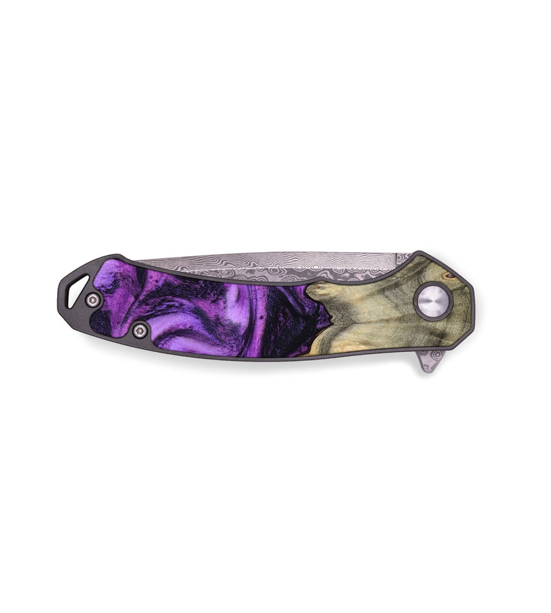 EDC Wood Pocket Knife - Rosario (Purple, 796034)
