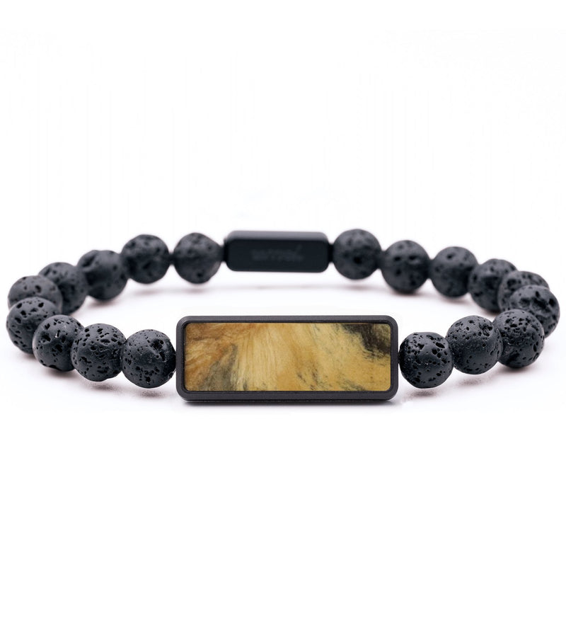 Lava Bead Wood Bracelet - Sylvia (Wood Burl, 796061)