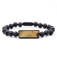 Lava Bead Wood Bracelet - Nick (Wood Burl, 796068)