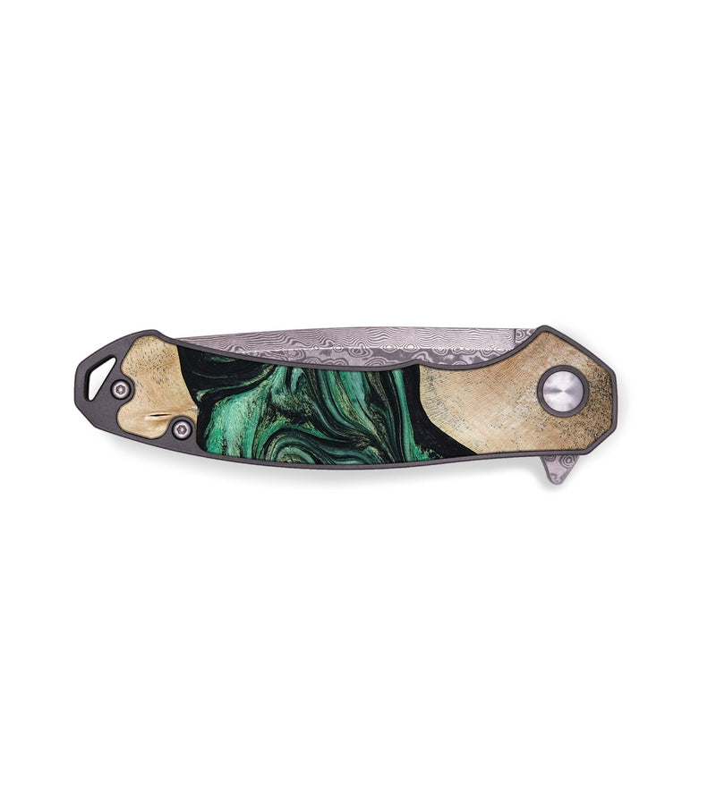 EDC Wood Pocket Knife - Nikole (Green, 796102)