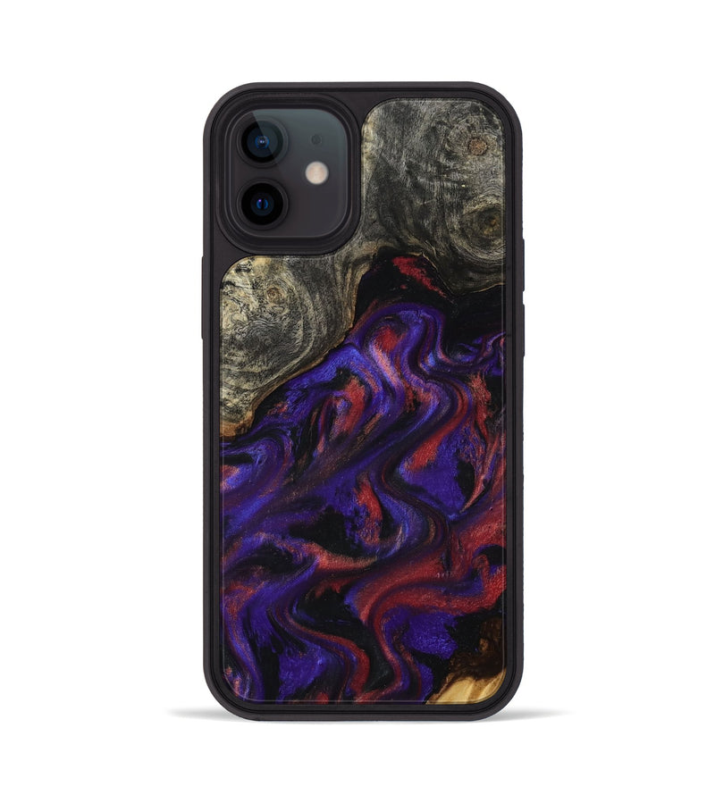 iPhone 12 Wood Phone Case - Yehuda (Purple, 796107)
