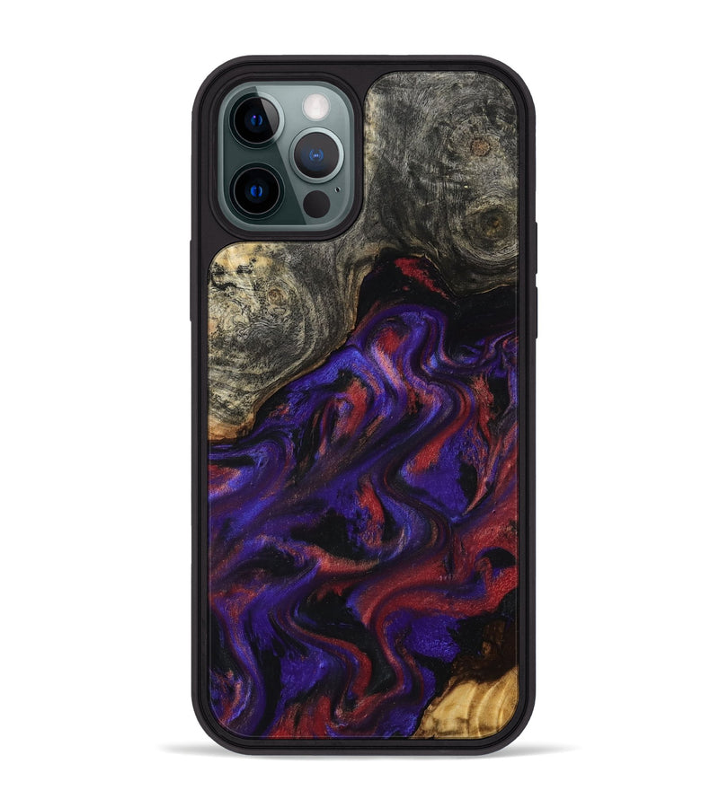 iPhone 12 Pro Max Wood Phone Case - Yehuda (Purple, 796107)