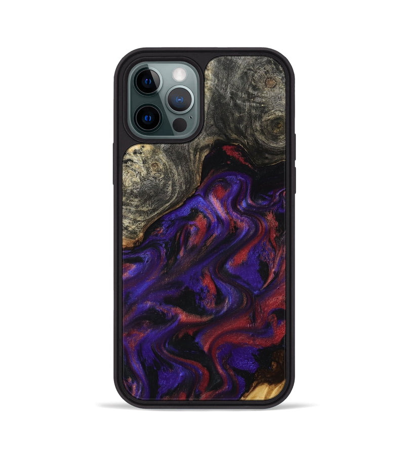 iPhone 12 Pro Wood Phone Case - Yehuda (Purple, 796107)